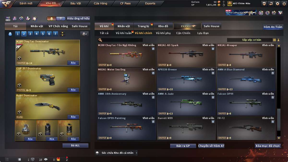 shop acc cf uy tin gia re